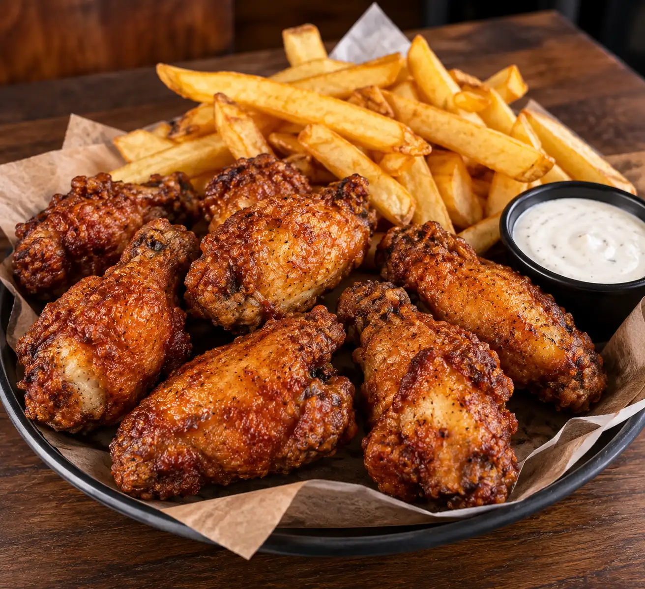 8 Wings + frite