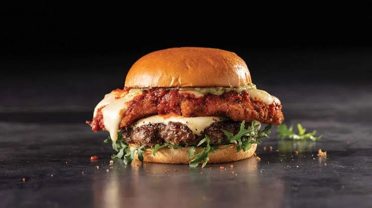 Chicken beef burger